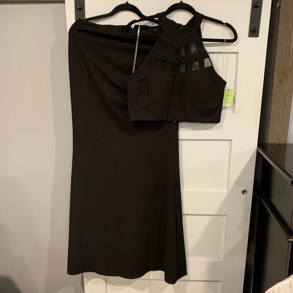 2 piece prom dress